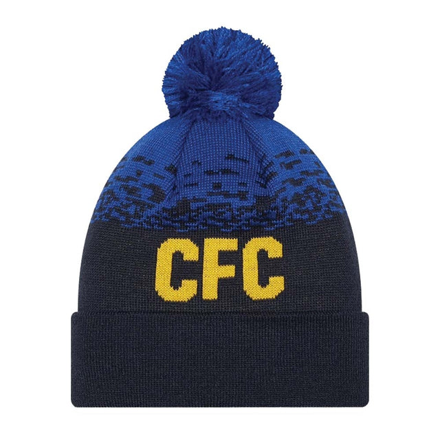 2022-2023 Chelsea Lion Crest MARL WRDMRK BEANIE Navy_1