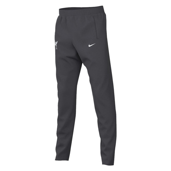 2022-2023 Liverpool Fleece Football Pants (Grey) - Kids