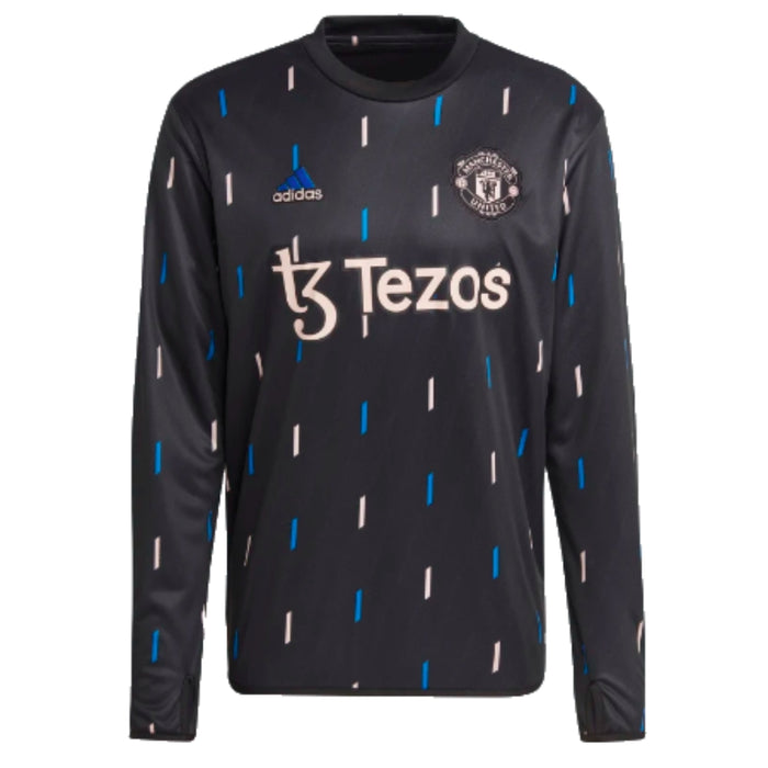 2022-2023 Man Utd Pre-Match Warm Top (Black)