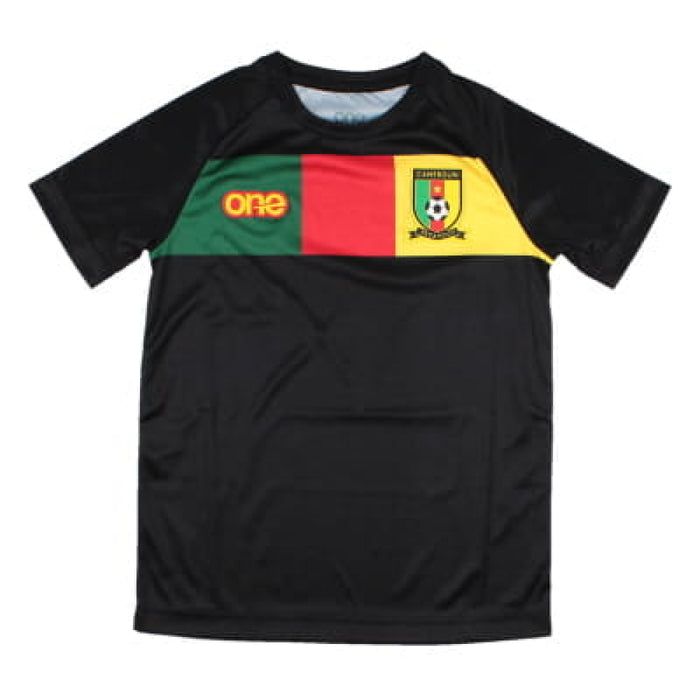 2022-2023 Cameroon Training Tee (Black) - Kids