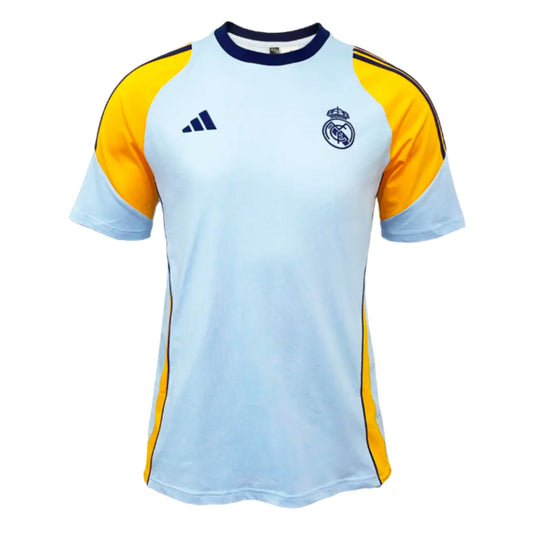 2024-2025 Real Madrid Training Tee (Glow Blue)_0