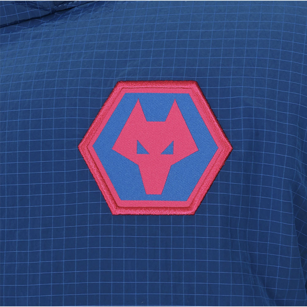 2025-2026 Wolves Training Long Bench Jacket (Lapis Blue)_1