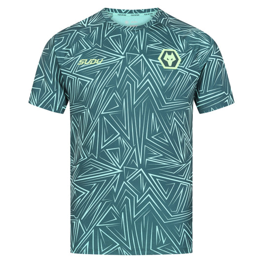 2025-2026 Wolves Away Pre-Match Shirt (Dark Green)_0