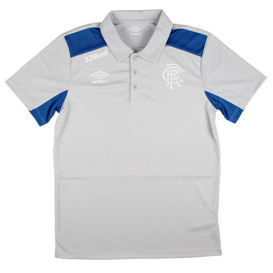2025-2026 Rangers Presentation Polo Shirt (Micro Chip Grey)_0