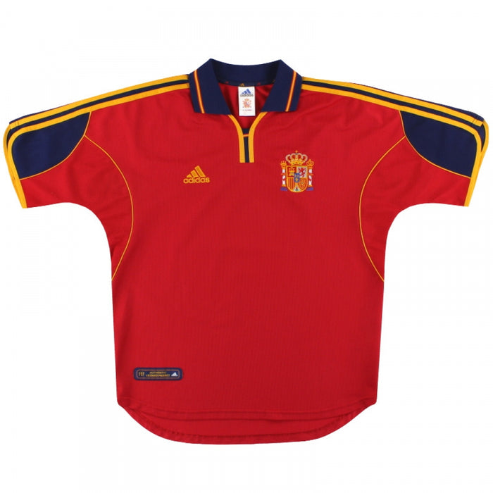 Spain 1999-02 Home Shirt (2XL) (Very Good)
