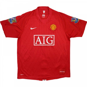 Manchester United 2007-09 Home Shirt (L) Rooney #10 (Very Good)_1