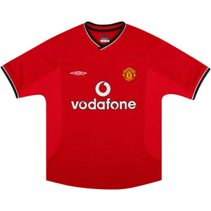 Manchester United 2000-02 Home Shirt (Boys 34) (Excellent)_0