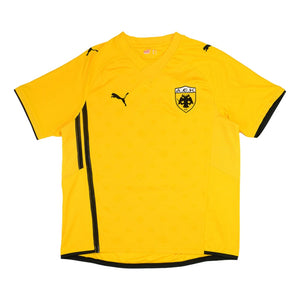 AEK Athens 2009-10 Home Shirt ((Excellent) XL) (Scocco 32)_3