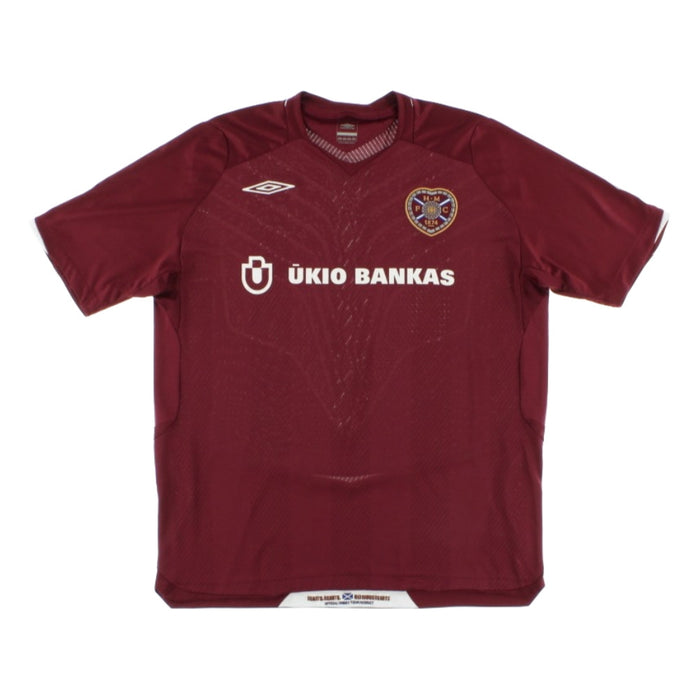 Hearts 2008-09 Home Shirt ((Excellent) XXL)