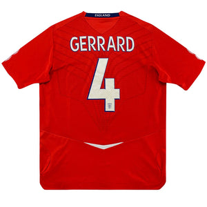 England 2008 Away Shirt (Gerrard #4) ((Excellent) S)_0