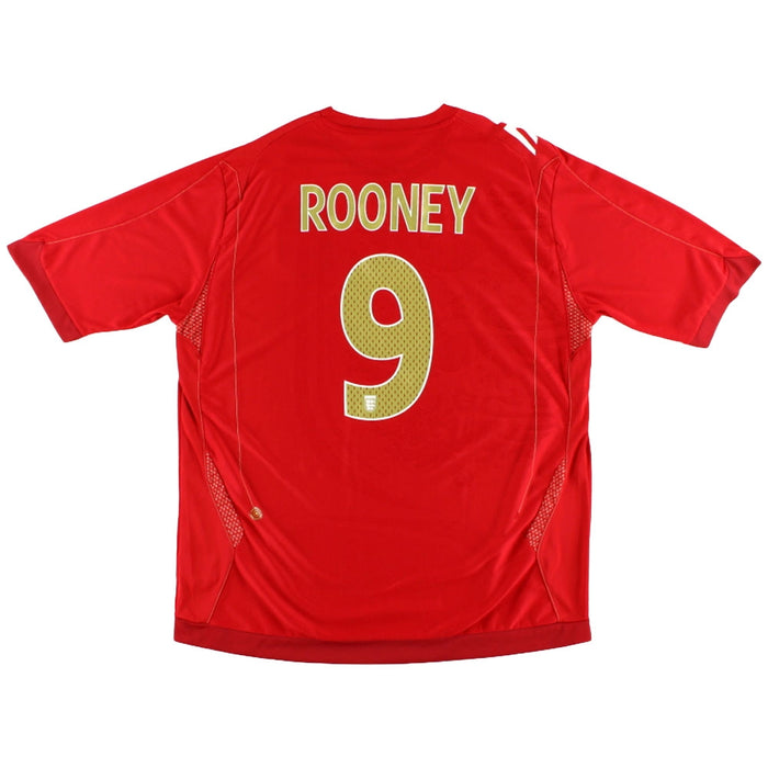 England 2006-08 Away Shirt (Rooney #9) (XL) (Excellent)