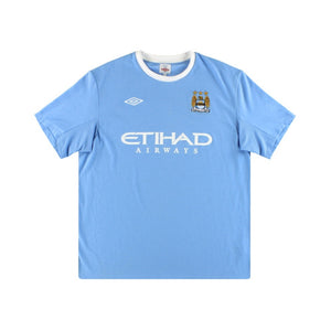 Manchester City 2009-10 Home Shirt (L) (Excellent)_0