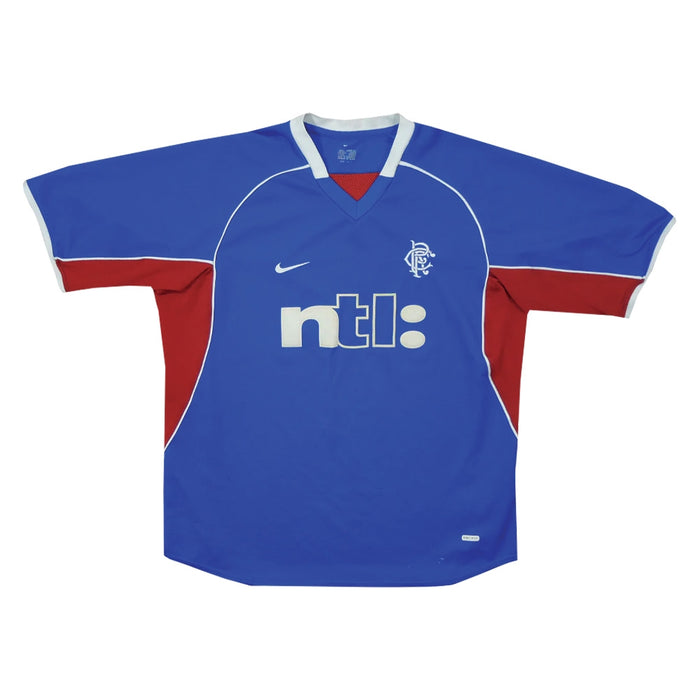 Rangers 2001-02 Home Shirt (L) (Excellent)