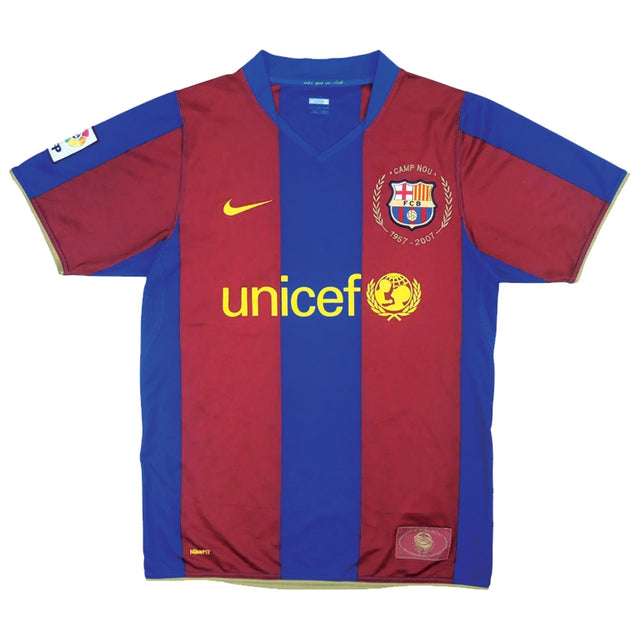 Barcelona 2007-08 Home Shirt (L) (Excellent)_0