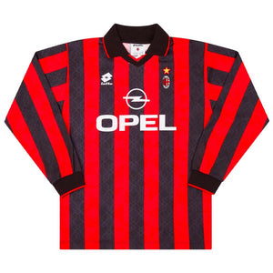 AC Milan 1995 Home Long-Sleeved Shirt ((Very Good) L)_0