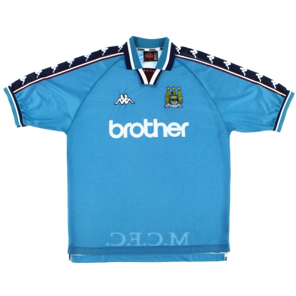 Manchester City 1997-99 Home Shirt (L) (Excellent)_0