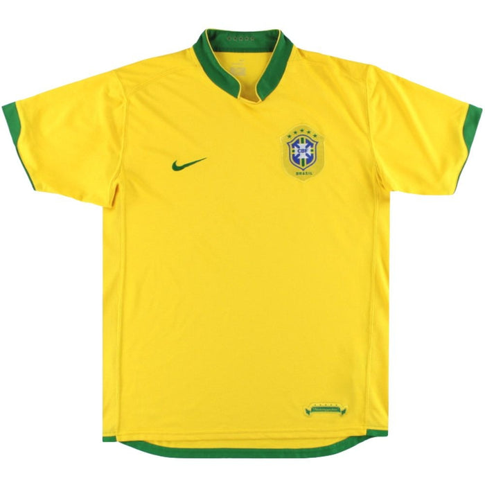 Brazil 2006-2008 Home Shirt (XL) (Mint)