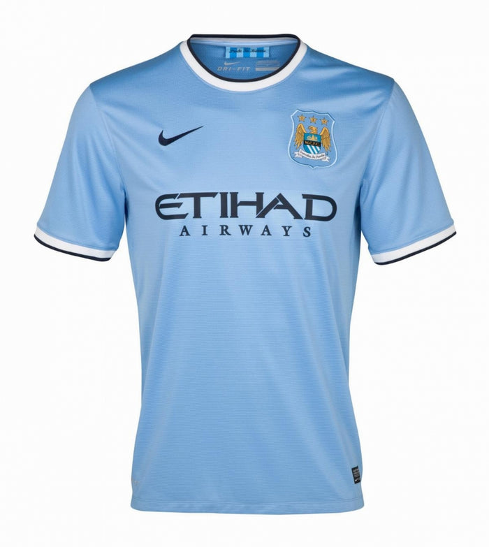 Manchester City 2013-14 Home Shirt ((Fair) M)