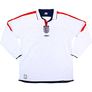 England 2003-05 Long Sleeve Home Shirt (L) (Very Good)_0