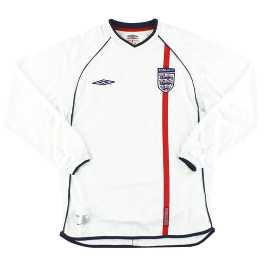 England 2001-03 Long Sleeve Home Shirt (M) (Fair)_0