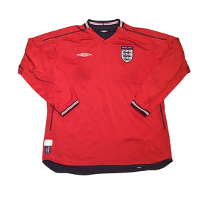 England 2002-04 Long Sleeve Away Shirt (XL) (Excellent) (Owen 10)_3