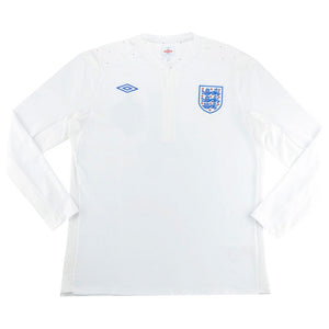 England 2010-11 Long Sleeve Home Shirt(M) (Good)_0