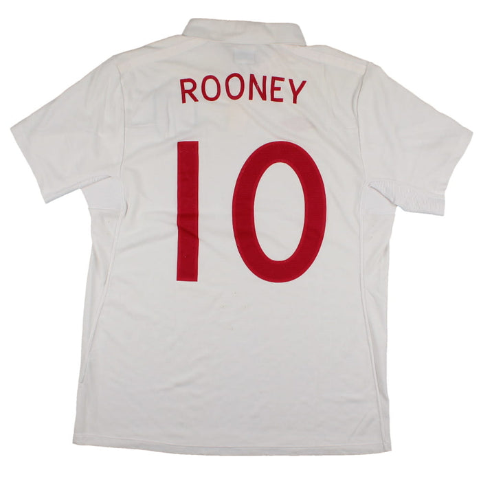 England 2009-10 Home Shirt Rooney #10 (L) (Good)