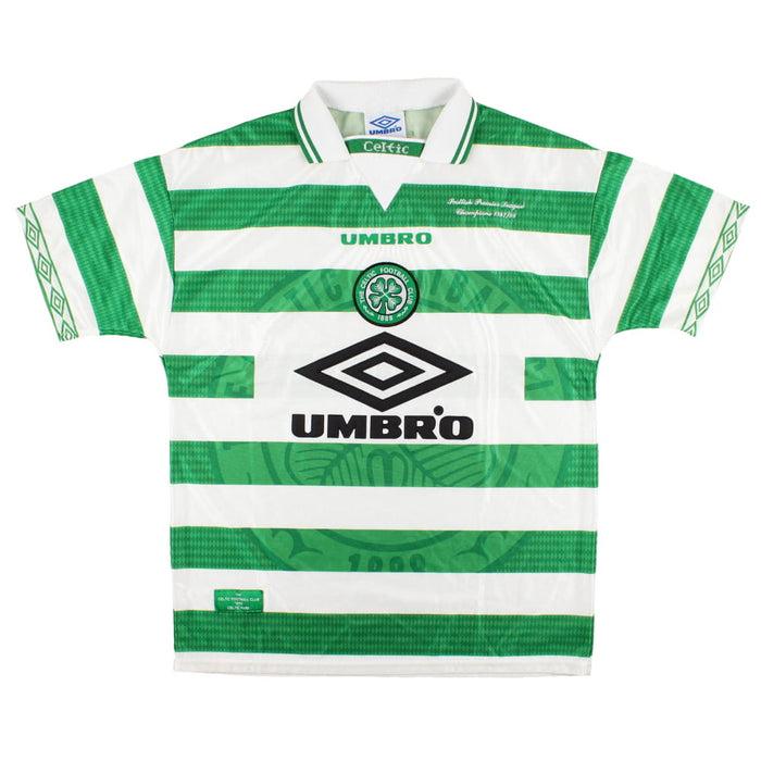 Celtic 1997-99 Home Shirt (League Winners Embroidery) (M) (Excellent)