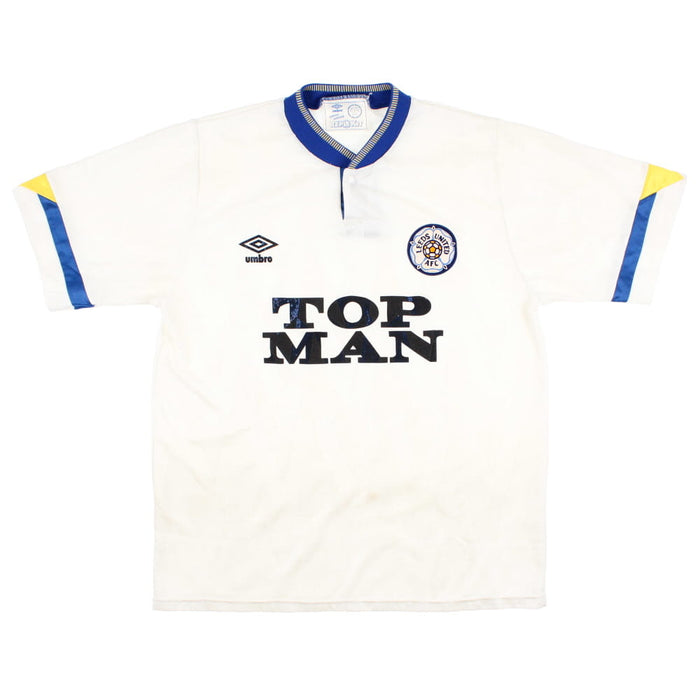 Leeds United 1990-91 Home Shirt (M) (Very Good)