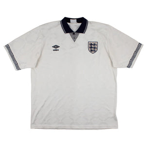 England 1990-92 Home Shirt (XL) (Very Good)_0