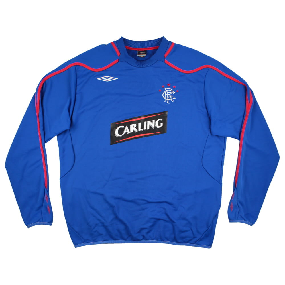 Rangers 2008-09 Long Sleeve Umbro Training Shirt (XXL) (Excellent)_0