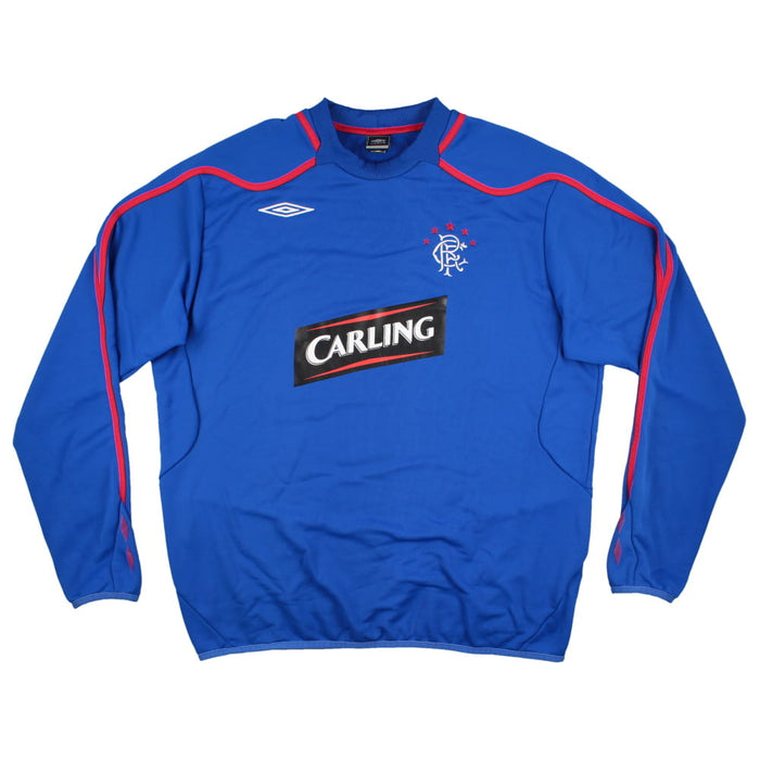 Rangers 2008-09 Long Sleeve Umbro Training Shirt (XXL) (Excellent)