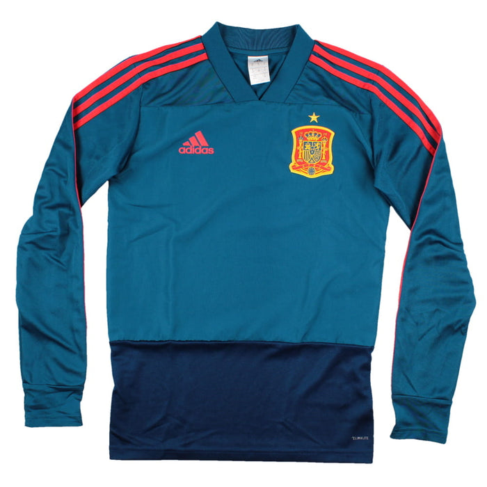 Spain 2018-19 Long Sleeve Adidas Training Top (XS) (Excellent)