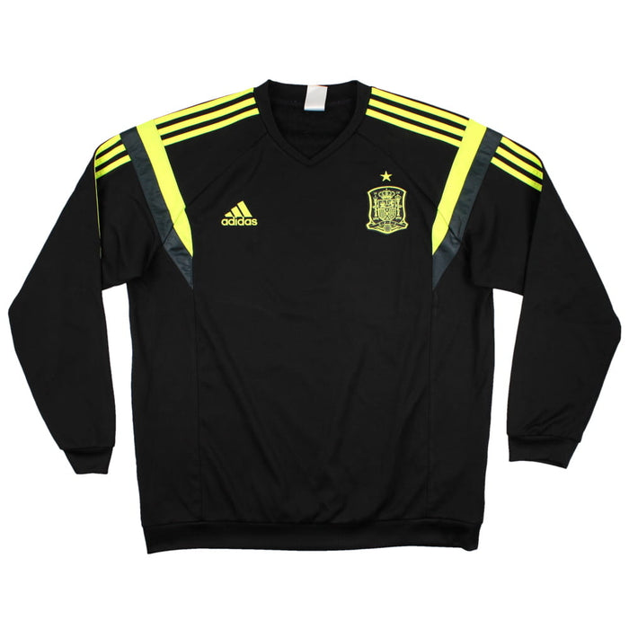 Spain 2014-15 Long Sleeve Adidas Training Shirt (XL) (Excellent)