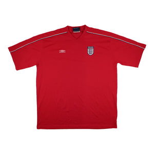 England 2000s Umbro Training Shirt (XXL) (Very Good)_0