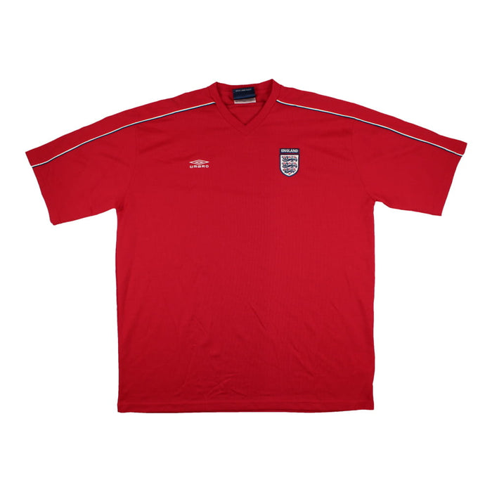 England 2000s Umbro Training Shirt (XXL) (Very Good)