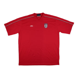 England 2000s Umbro Training Shirt (XXL) (Very Good) (Your Name)_3