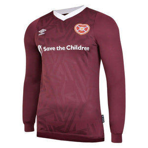 Hearts 2019-20 Long Sleeve Home Shirt (YL) (Pressley 4) (BNWT)_2