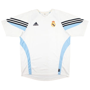 Real Madrid 2003-04 Adidas Training Shirt (L) (BENZEMA 9) (Excellent)_2