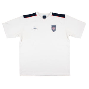 England 1999-2001 Umbro Training Shirt (L) (Beckham 7) (Excellent)_2