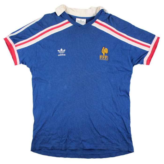 France 1986-90 Home Shirt (L) (Excellent)