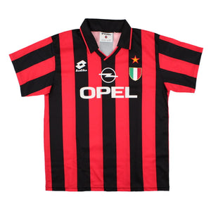 AC Milan 1994-95 Home Shirt (S) (VAN BASTEN 9) (Excellent)_2