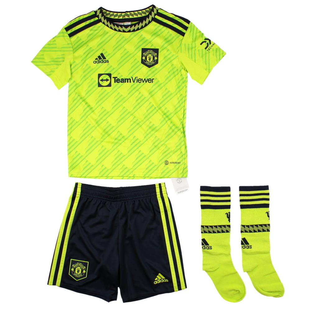 Manchester United 2022-23 Third Mini Kit (Age 5) (Rashford #10) (Excellent)_1