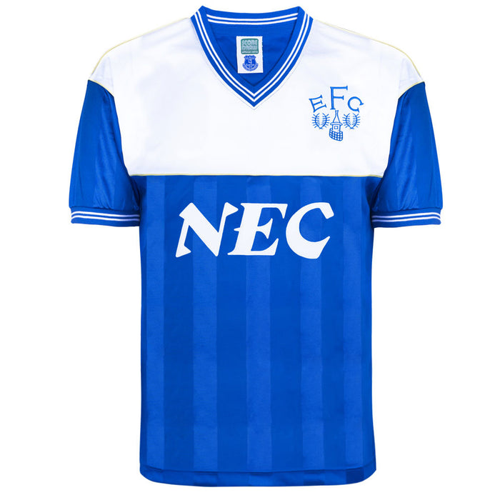 Everton 1985-86 Score Draw Home Shirt (L) (Good)