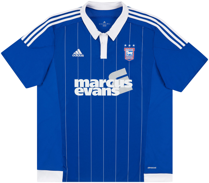 2015-16 Ipswich Adidas Home Football Shirt (LB) (Excellent)