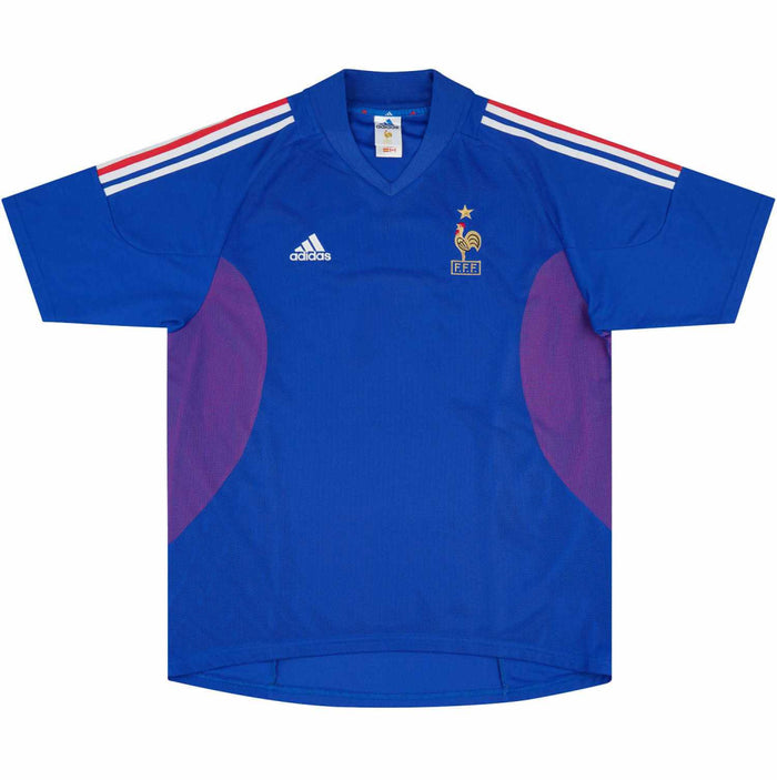 France 2002-2004 Home Shirt (XL) (Excellent)