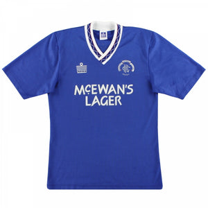 Rangers 1990-1992 Home Shirt (M) (Very Good)_0