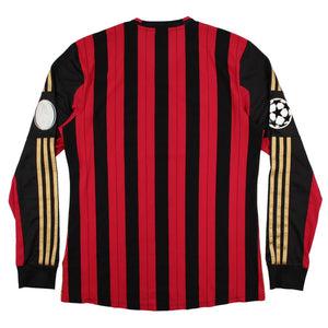 AC Milan 2013-14 Home Long Sleeve Shirt (M) (Very Good)_1