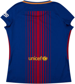 Barcelona 2017-18 Home Shirt (Womens) (M) (Mint)_1