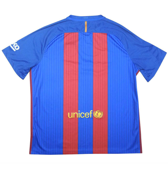 Barcelona 2016-17 Home Shirt (S) (Suarez 9) (Good)_3